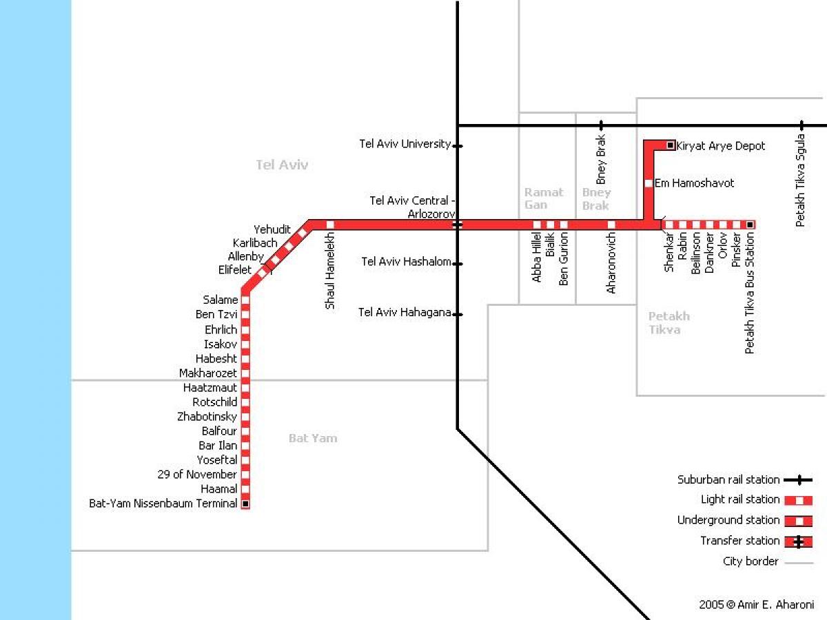 Метро тель авива схема на русском