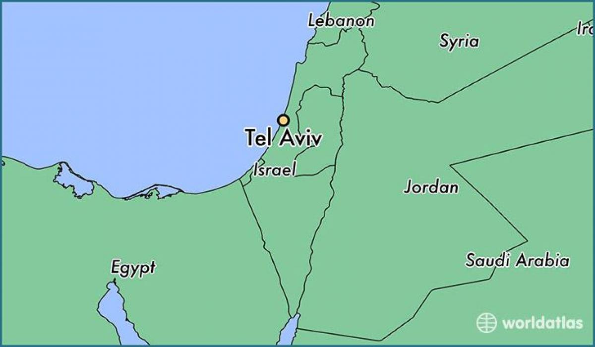 Тель-Авив на карте