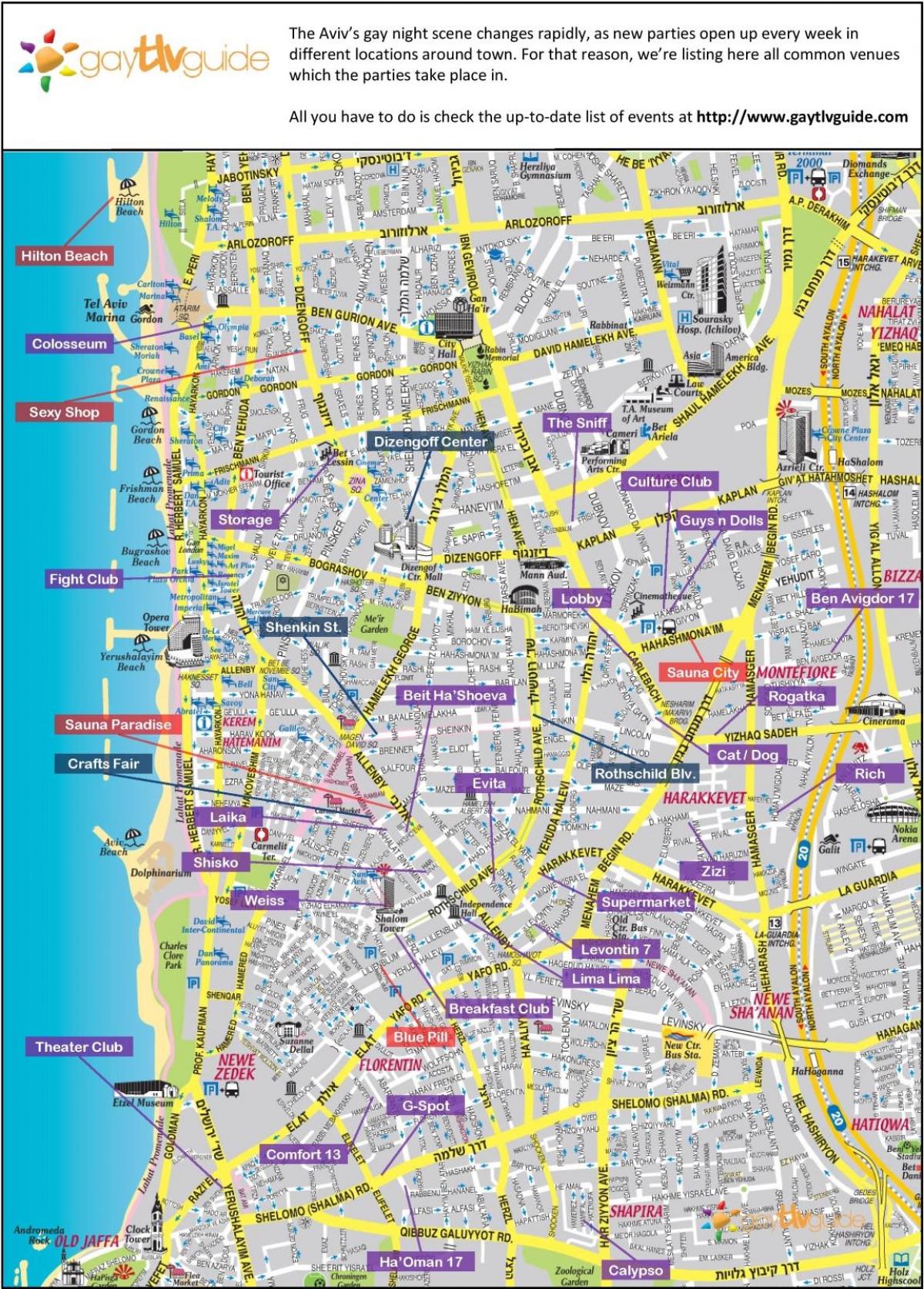 карта гей-Тель-Авив