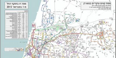 Тель-Авив автобусные маршруты карте