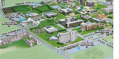 Тель-Авив карта кампуса университета 