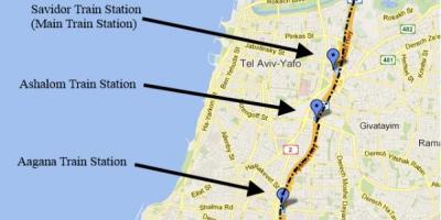 Карта шерут карте Тель-Авива